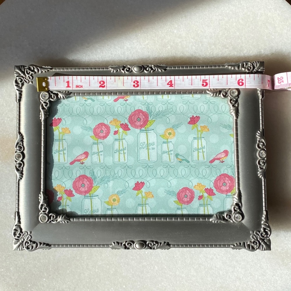 Silver & Rhinestone Picture Frame - Picture 4 of 9